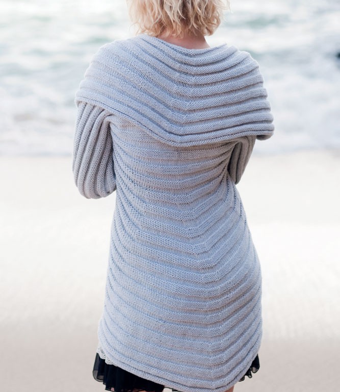 Swirl jacket knitting pattern
